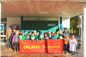 Die Aktion „Sichere Schwimmer“ der DLRG-Jugend Bayern und der AOK Bayern jetzt auch in Lenggries